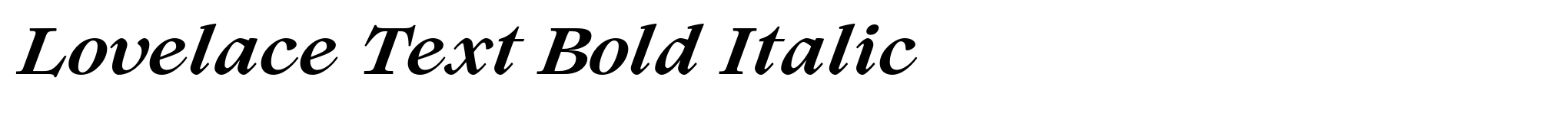 Lovelace Text Bold Italic image